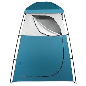 VINGLI 6.7FT Shower Tent, Changing Room Tent for Portable Toilet, with Mesh Floor and Carrying Bag, Lightweight & Sturdy, Perfecr for Camping, Boat, Dressing Outdoor or Indoor