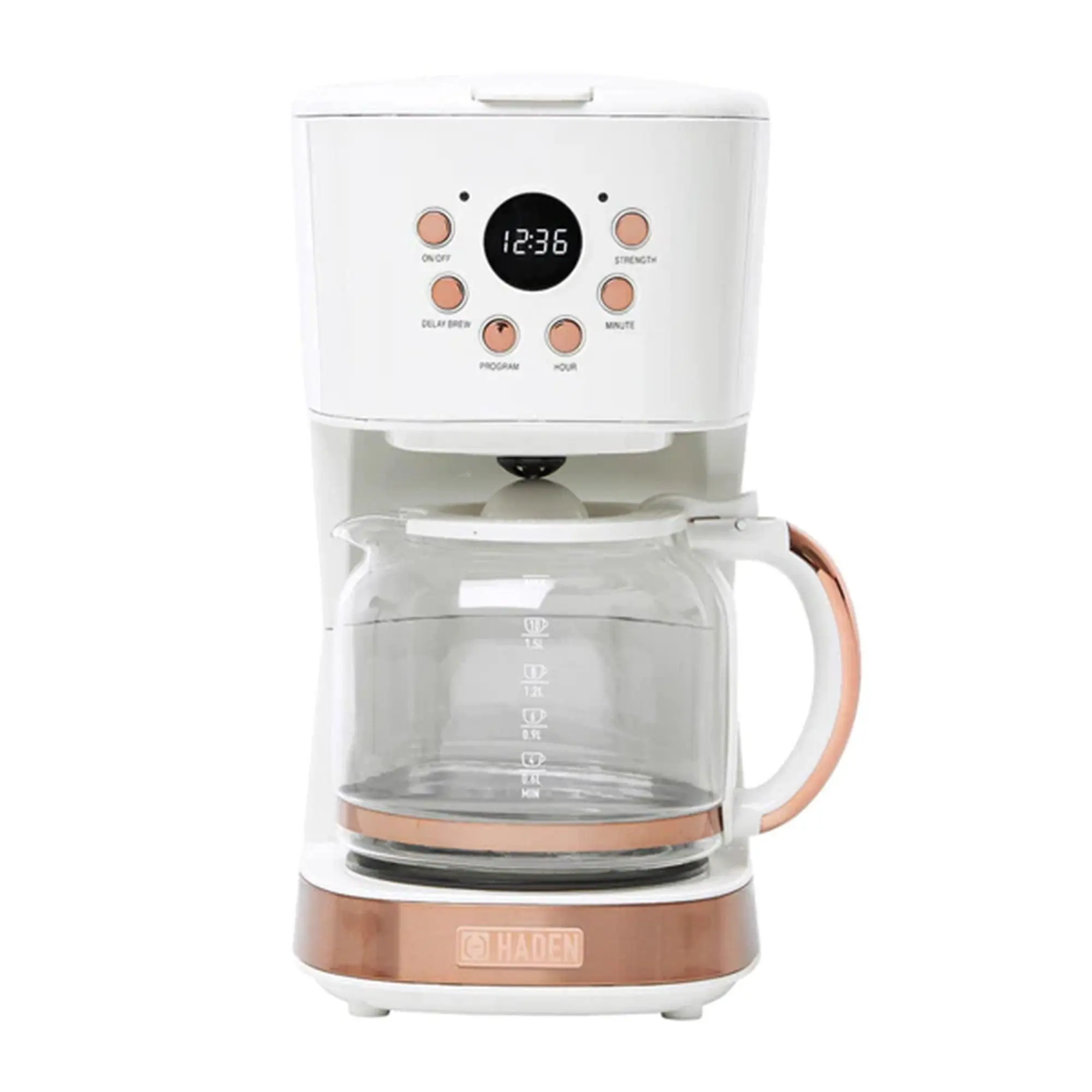 Haden Heritage 12 Cup Programmable Retro Coffee Maker Machine