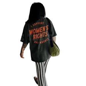I Support Womens Rights And Wrongs Tee, Feminist girl power rebel tee, vintage inspired graphic tee