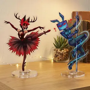 Hazbin Hotel Alastor&Vox Standee, Vee Pole dance Acrylic Standee, Alastor Desk Decor, Vox Desk Decor