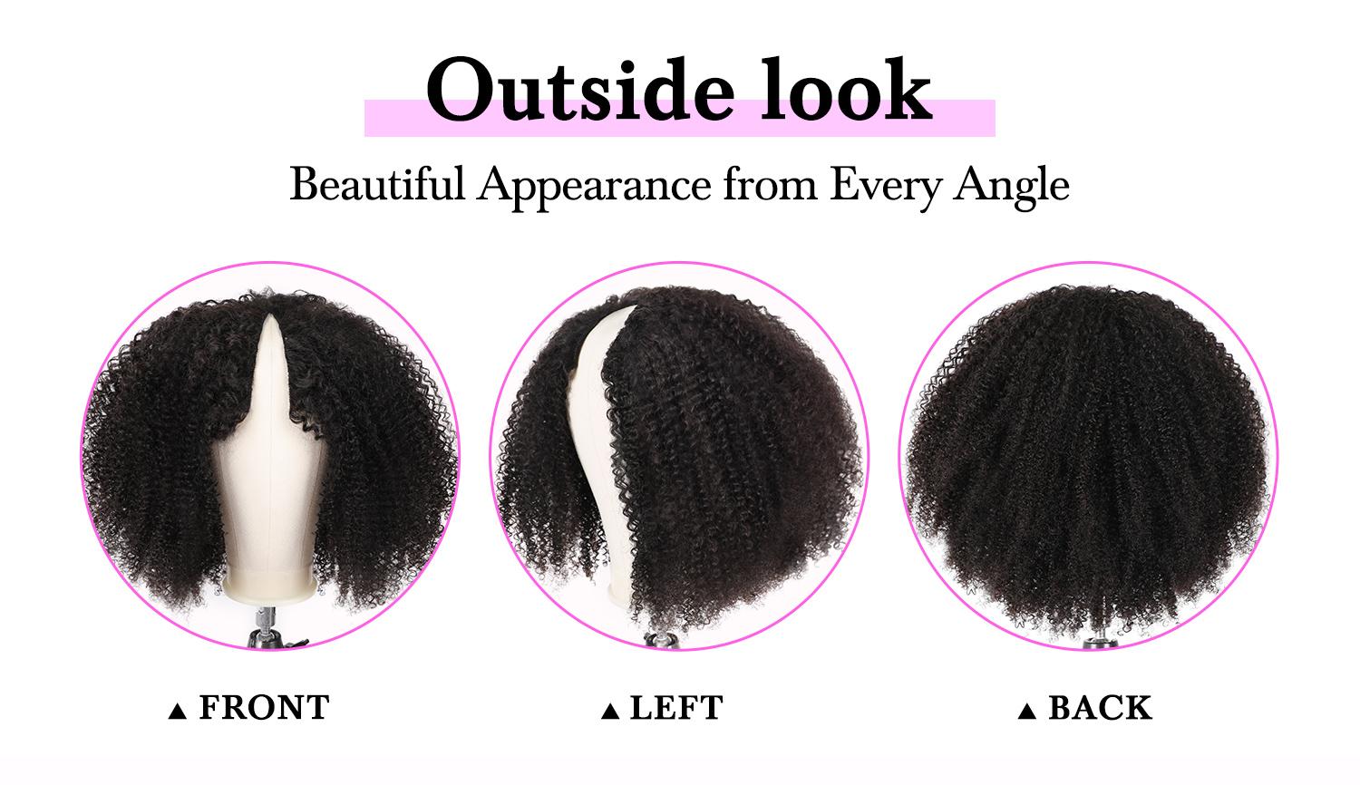 Vshow Upgrade Afro Kinky Human Hair Drawstring V Part Wig Best Beginners Glueless Wigs Ready To Wear All Size Fit V Part Human Hair Wig #fallfresheness