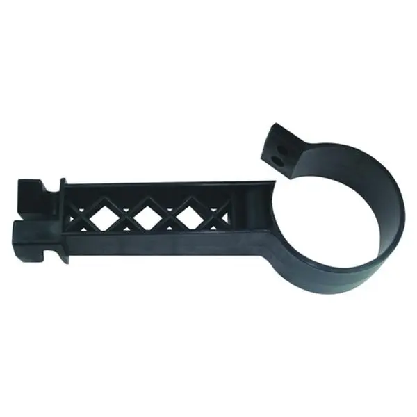 Field Guardian 102511 Pipe Clamp Insulator - Black, Single Unit, HDPE, with Screws, Horizontal/Vertical Piping Support