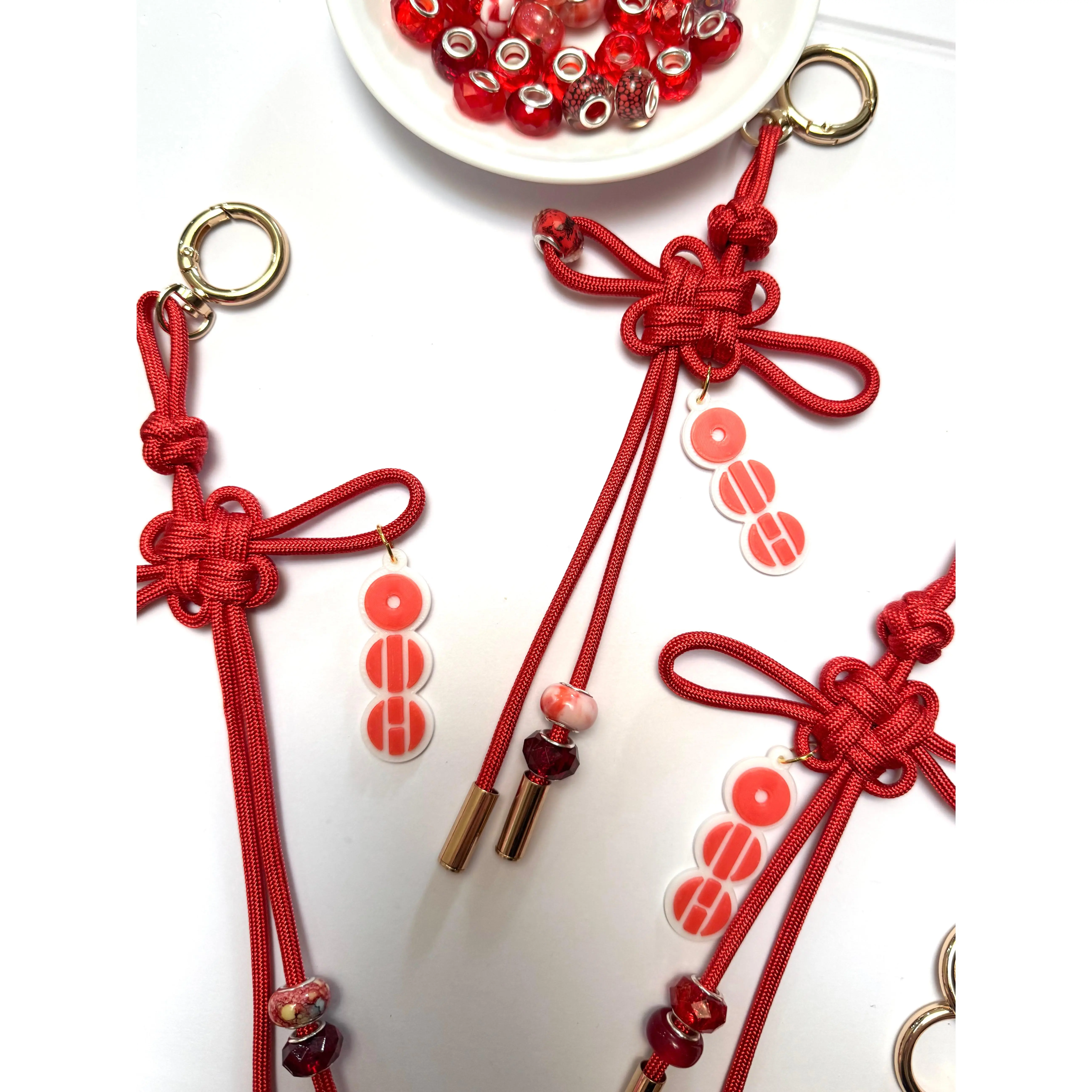 Arirang Lucky Knot Keychain with Charm