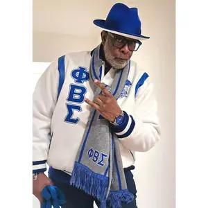 Sigma White Wool And Leather Letterman Jacket Final Sale