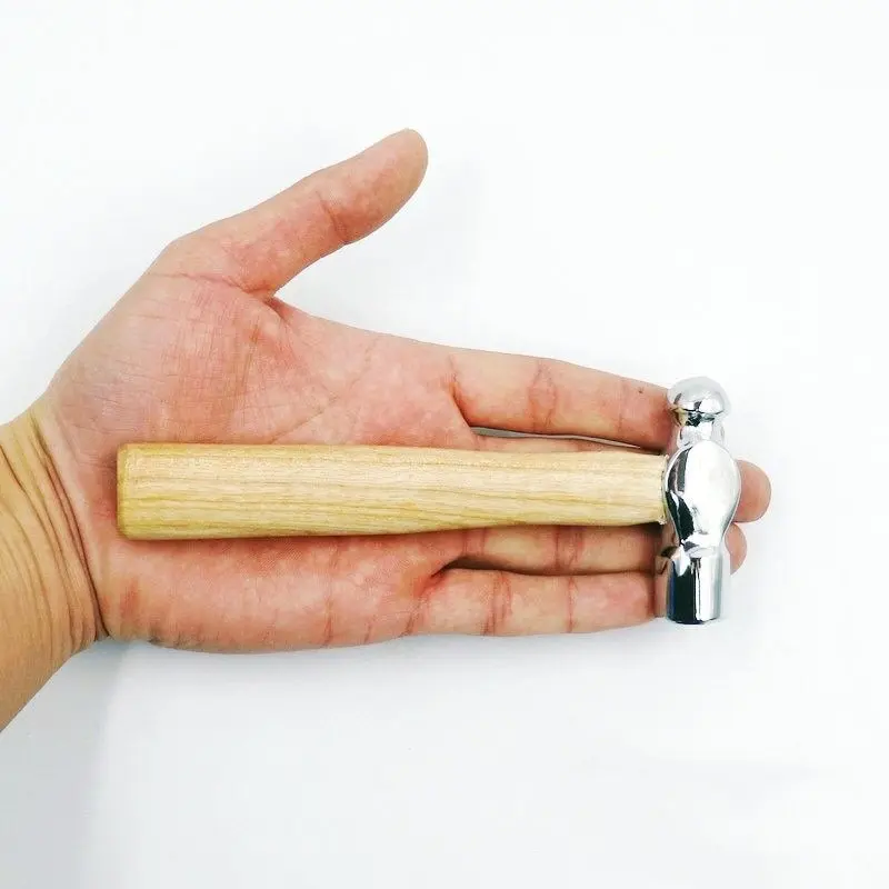 Wooden Handle Round Head Hammer Multi-function Smashing Walnut Nipple Hammer Hand Hammer Multi Function Mini Hammer Hand Tools Hardware