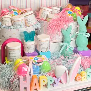 Easter Eggs Box, Spring Bath and Body Care, Full Set 10 Items or individuals, Sugar Daily Skin Repair Cosmetic
