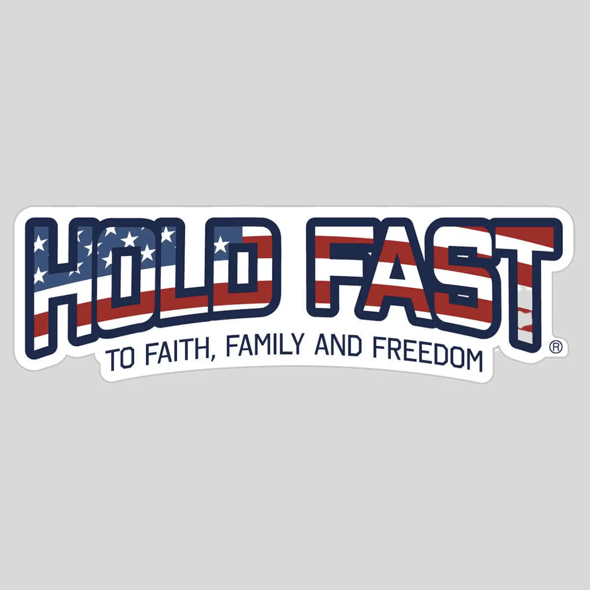 HOLD FAST Adhesive Decorative Flag Stickers, 4" x 1.25" Inspirational Patriotism Slogan Stickers - Water Resistant DIY Scrapbooking & Stamping Supplies for Bike, Laptop, Water Bottle, Phone, Skateboard, Notebook, Flag Fill