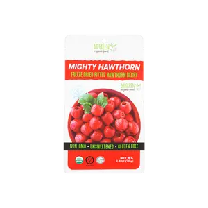 BIG GREEN Organic Hawthorn Berry Snacks 70g - USDA Certified, Authentic Hometown Flavor