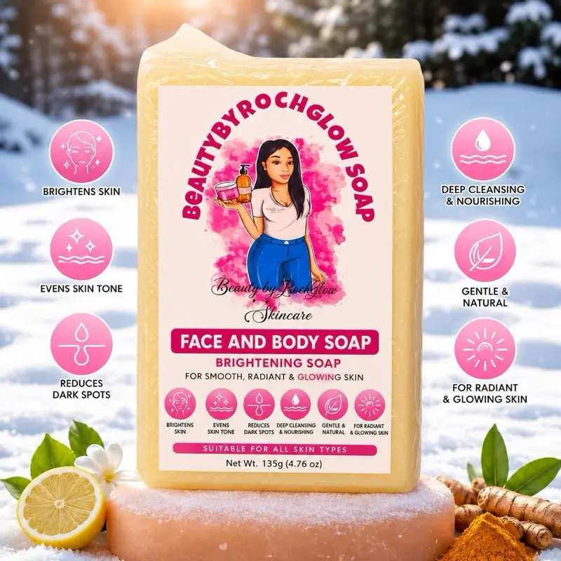 Beautybyrochglow face and body soap
