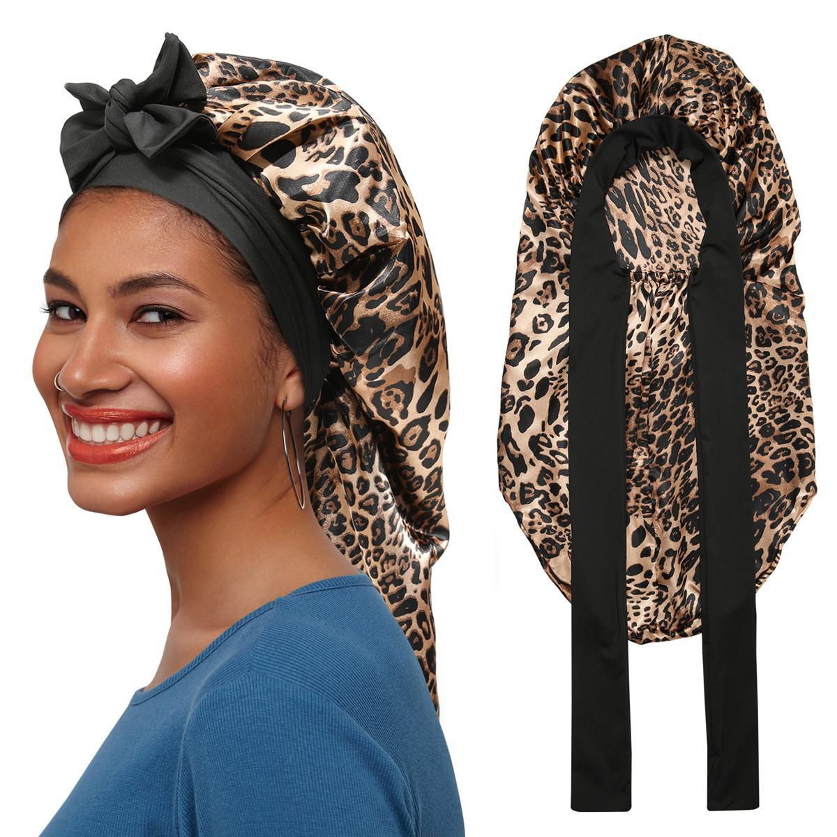 Single-Layer Summer Cool Style Solid Color Long Satin Bonnet Sleep Cap Adjustable Care Nightcap for Women Braids Curly Hair Natural Hair Wrap for Sleeping Cap with Tie Band Elastic Hair Care Bonnet Single-Layer Summer Cool Style Solid Color Long Satin Bonnet Sleep Cap Adjustable Care Nightcap for Women Braids Curly Hair Natural Hair Wrap for Sleeping Cap with Tie Band Elastic Hair Care Bonnet