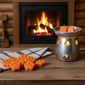 "Fido" Dog Paws Wax Melts Sugar Cookie Scented 100% Soy Wax Cotton Wick Pet Friendly 40-50 Hours Burn Time Handmade