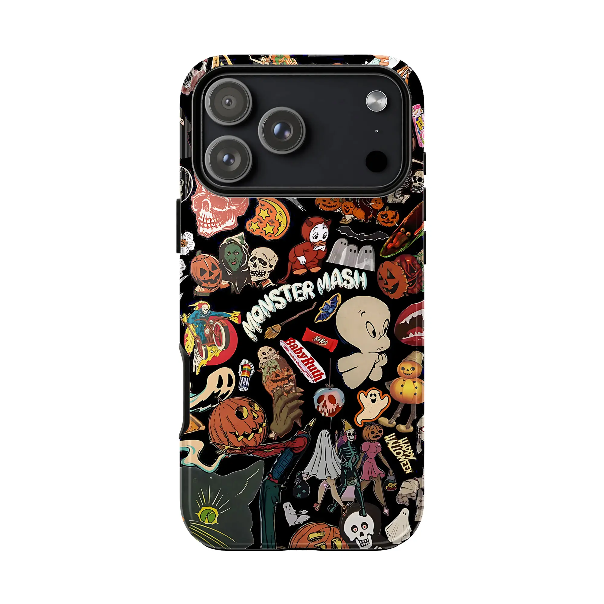 Vintage Halloween Phone Case, Spooky Retro Collage Phone Case for iphone 17 pro max case 16 15 14 13 12 11 Pro Max XS, Samsung S23 S24 S25 Durable Shockproof Protection Cellphone , beautiful gift for Women & Men Phone Cover