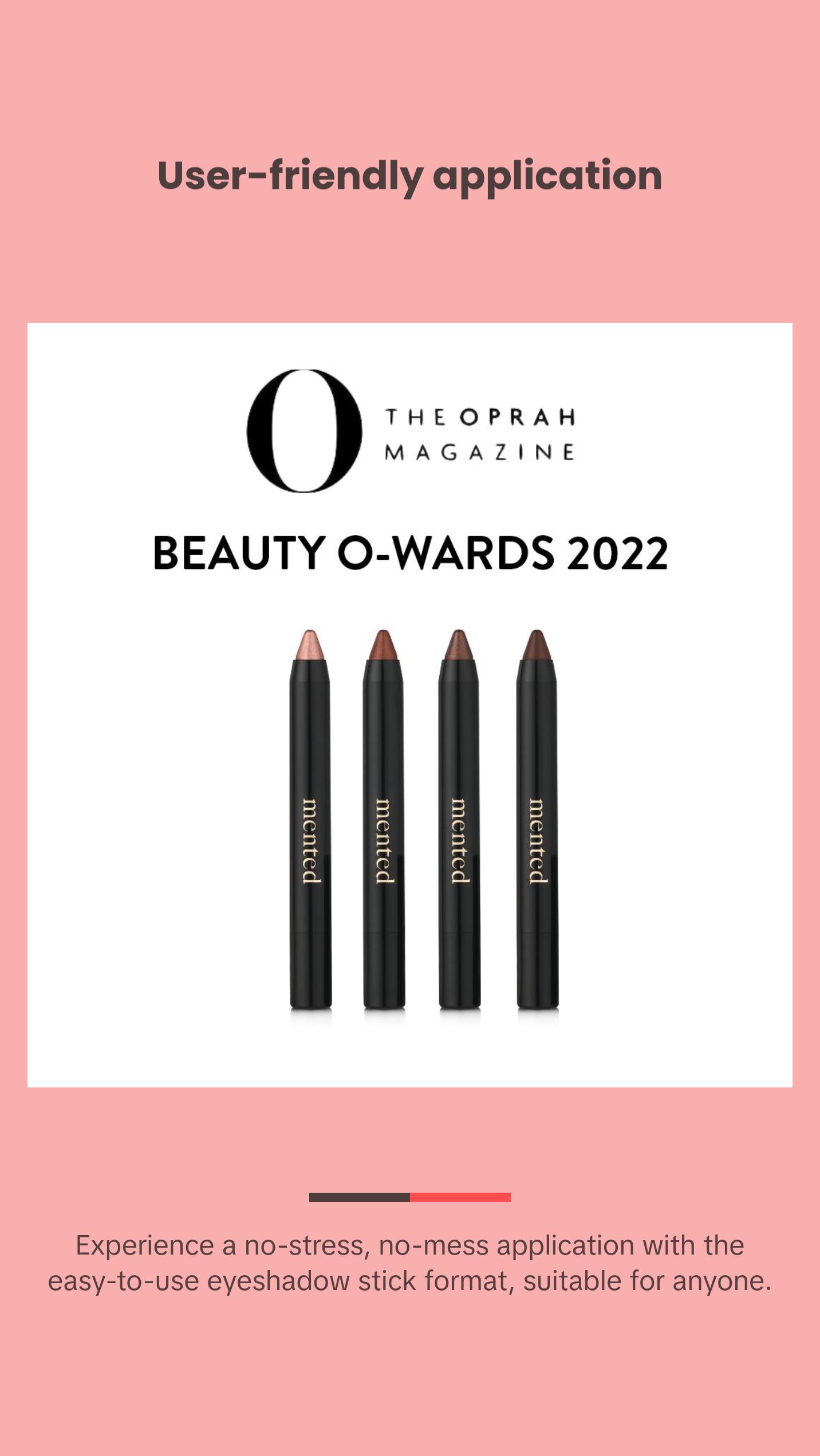 Mented Cosmetics Color Intense Eyeshadow Sticks - Long-lasting, Waterproof, Matte and Metallic Shades, 4 Unique Shades - Makeup metallic eyeshadow