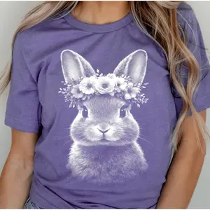 half tone bunny screen print transfer •