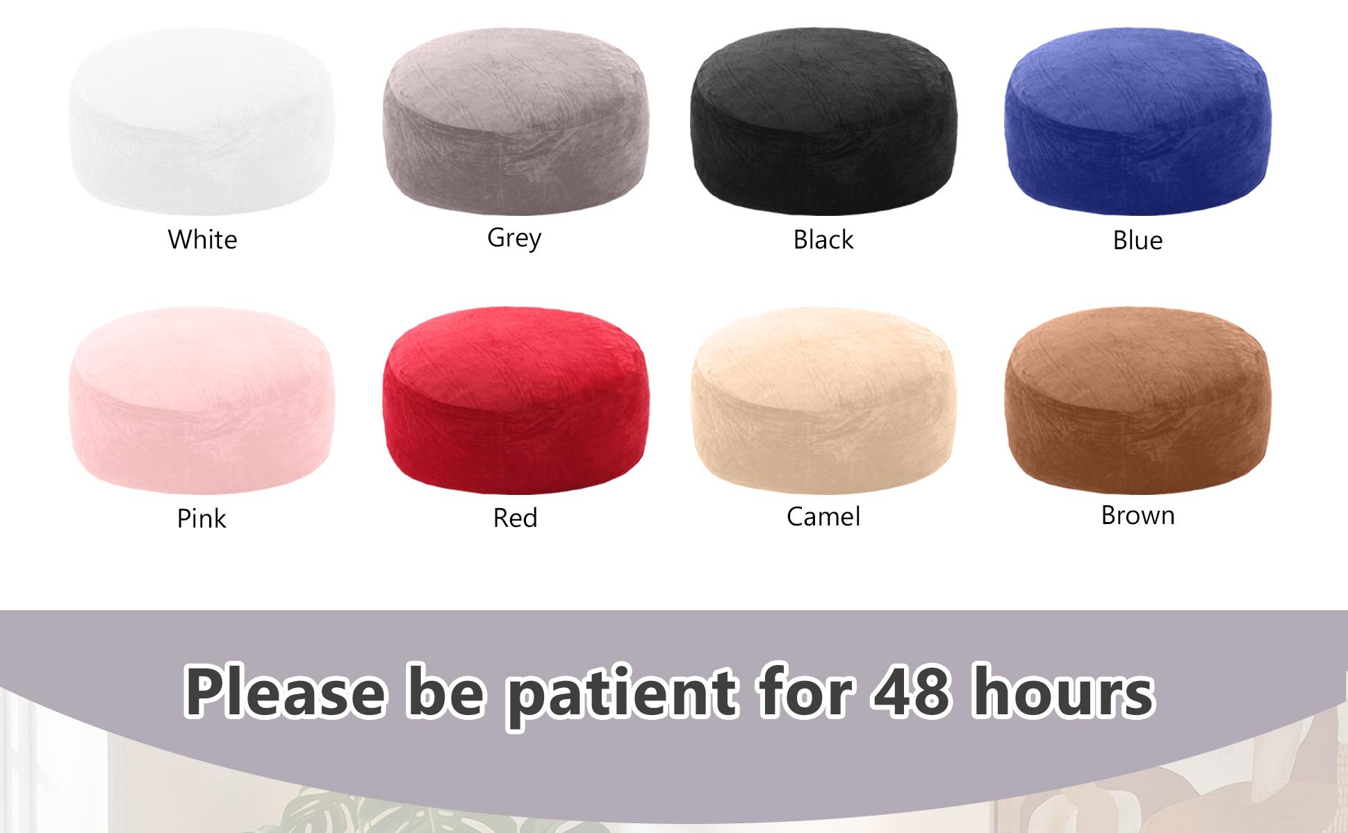 3FT/4FT/5'FT/Jumbo bean bag Lazy Sofa Beanbag Chair Extendable, Durable, Soft Memory Foam Furniture with Flannel Free Shipin USA