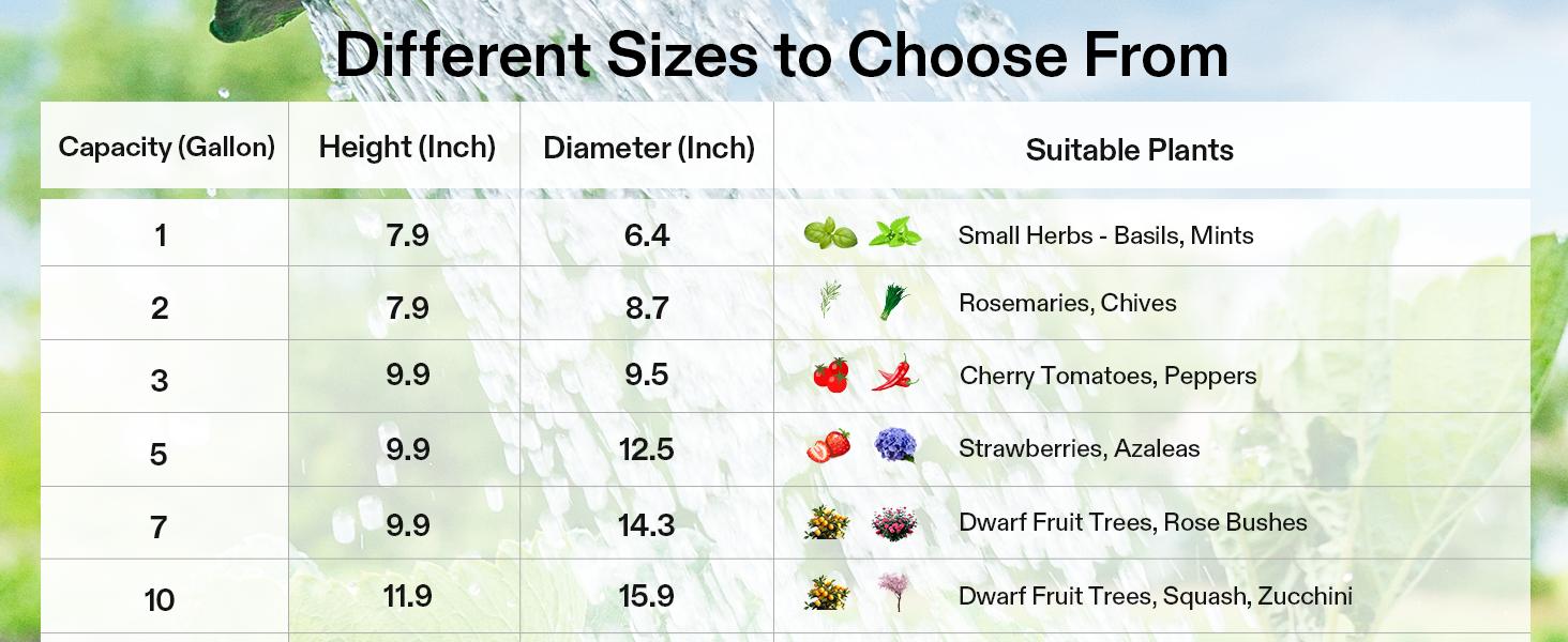 VIVOSUN 5-Pack Grow Bags Heavy Duty Thickened Nonwoven Fabric Pots with Strap Handles Tan