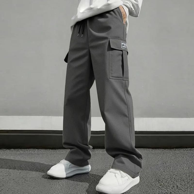 Men's work pants, 3 pack, multiple side pockets, all-season versatile work pants, suitable for hiking, construction work, and everyday wear Casual Fashion Trousers Casual Relaxed Fit