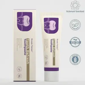 Kreain Nature 2 Tooth Refresh Toothpaste for Fresh Breath Prevent Tooth Loss with Natural Ingredients Gentle Care for Tooth Sensitivity Toothache Care for Dental Health.