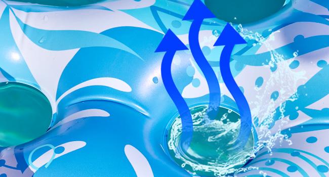 SLOOSH Adjustable Backrest Pool Floats - Tropical Leaves Pool Lounger Floaties Adults with Cup Holders, Inflatable Tanning Float Rafts Chair Beach Lake Lounge Floating Above Water Keep Cool Father's Day Gifts / Electric Air Pump TikTokShopSummerTurnup