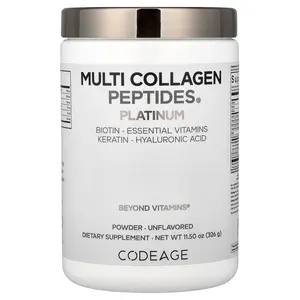 Codeage Multi Collagen Peptides Powder, Platinum, Unflavored, 11.5 oz (326 g)