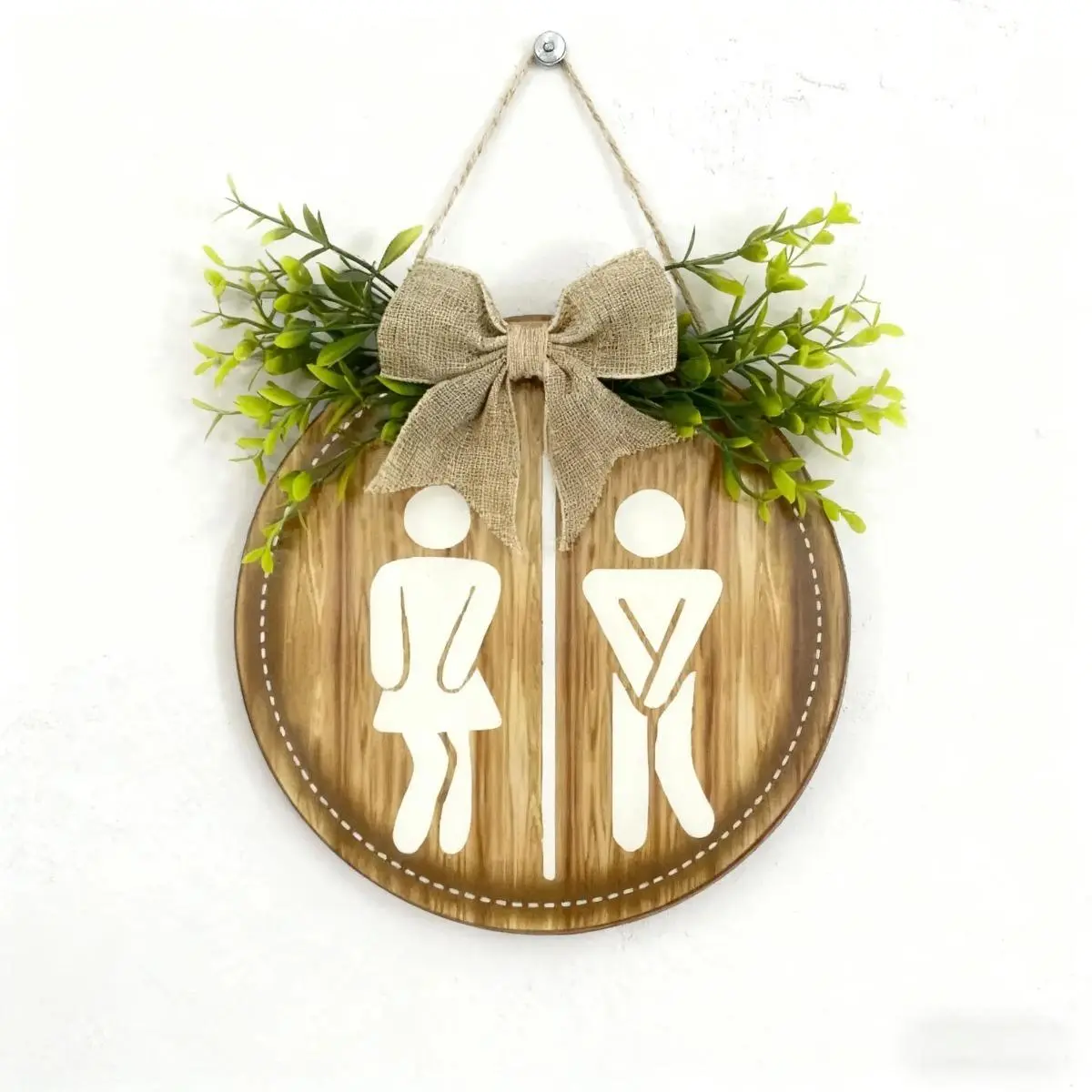 Rustic Decorative Plaque for Home Decor, Unique Wall Hanging Sign as a Charming Wall Art Accessory, Bathroom Decor, Vintage Home Decor