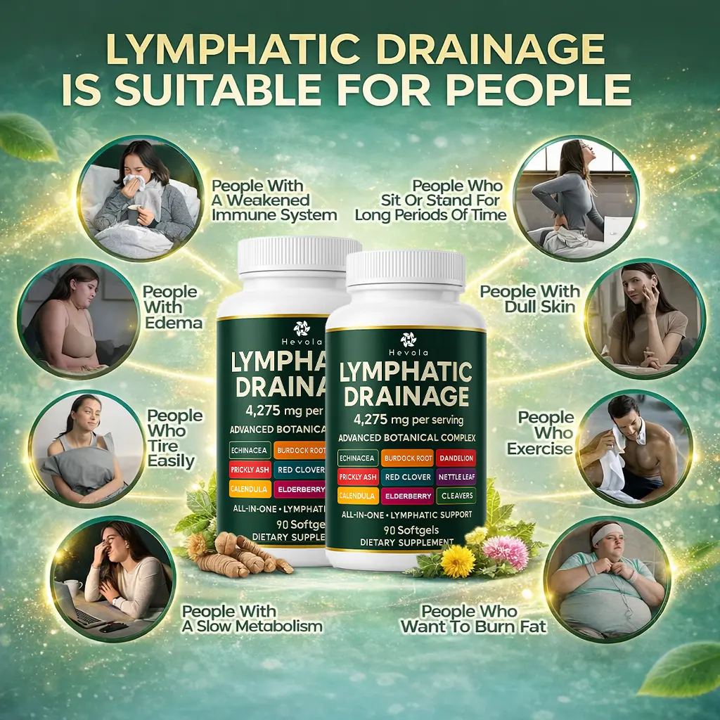 Lymphatic Drainage Supplement, 60 Capsules, 4275mg Lymph System