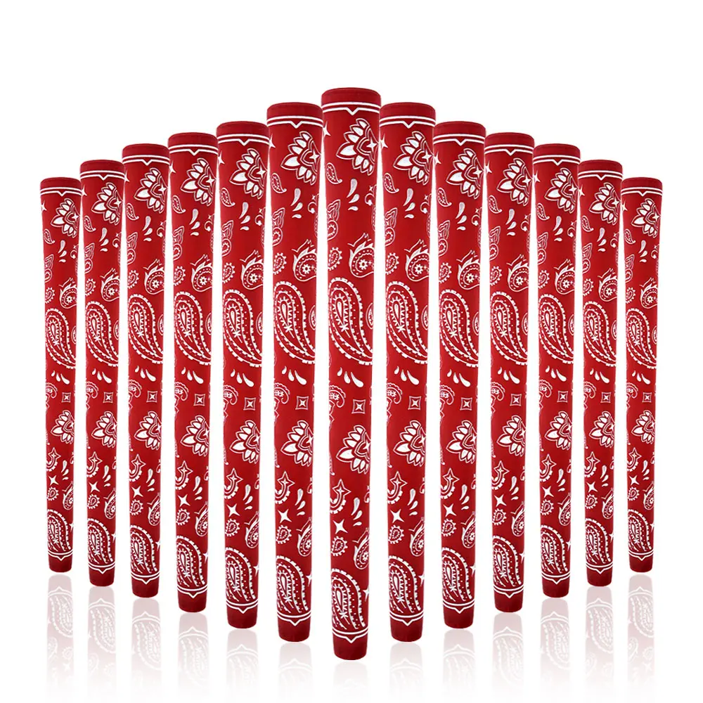 WUDAY 13 Pieces of Exquisite Anti Slip Rubber Element Pattern Golf Red Grip, Waterproof and Of Excellent Quality, Golf Gift Set professional club grip Golf Clubs Golf Accessories