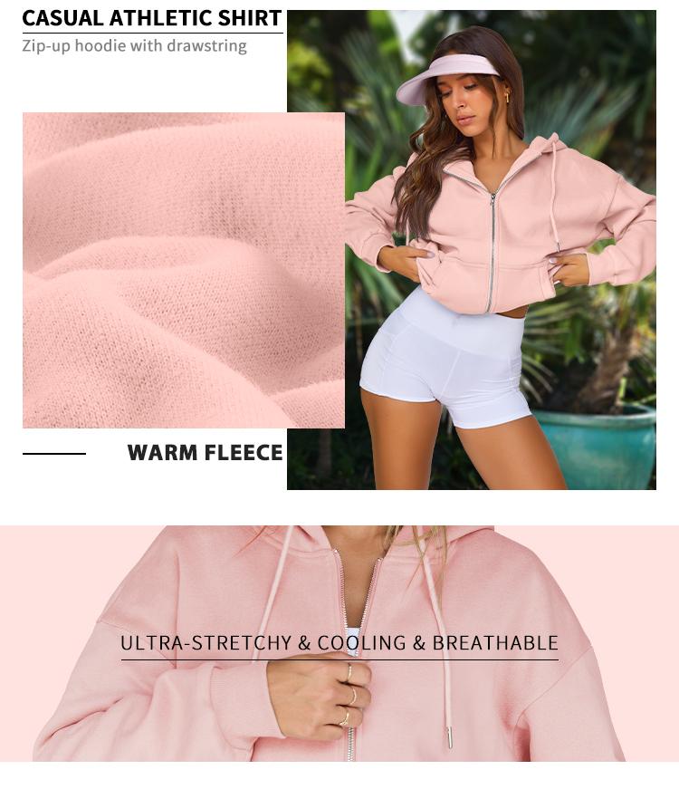 Automet Womens Zip Up Hoodies Oversized Sweatshirts Fall Fashion Outfits Casual Jackets 2025 Winter Clothes