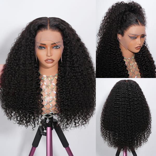 Cynosure Hair Curly 13x6 Lace Front Wig Human Hair Pre Plucked Pre Bleached 13x6 HD Lace Frontal Wig Affordable Human Hair Wigs For Women
