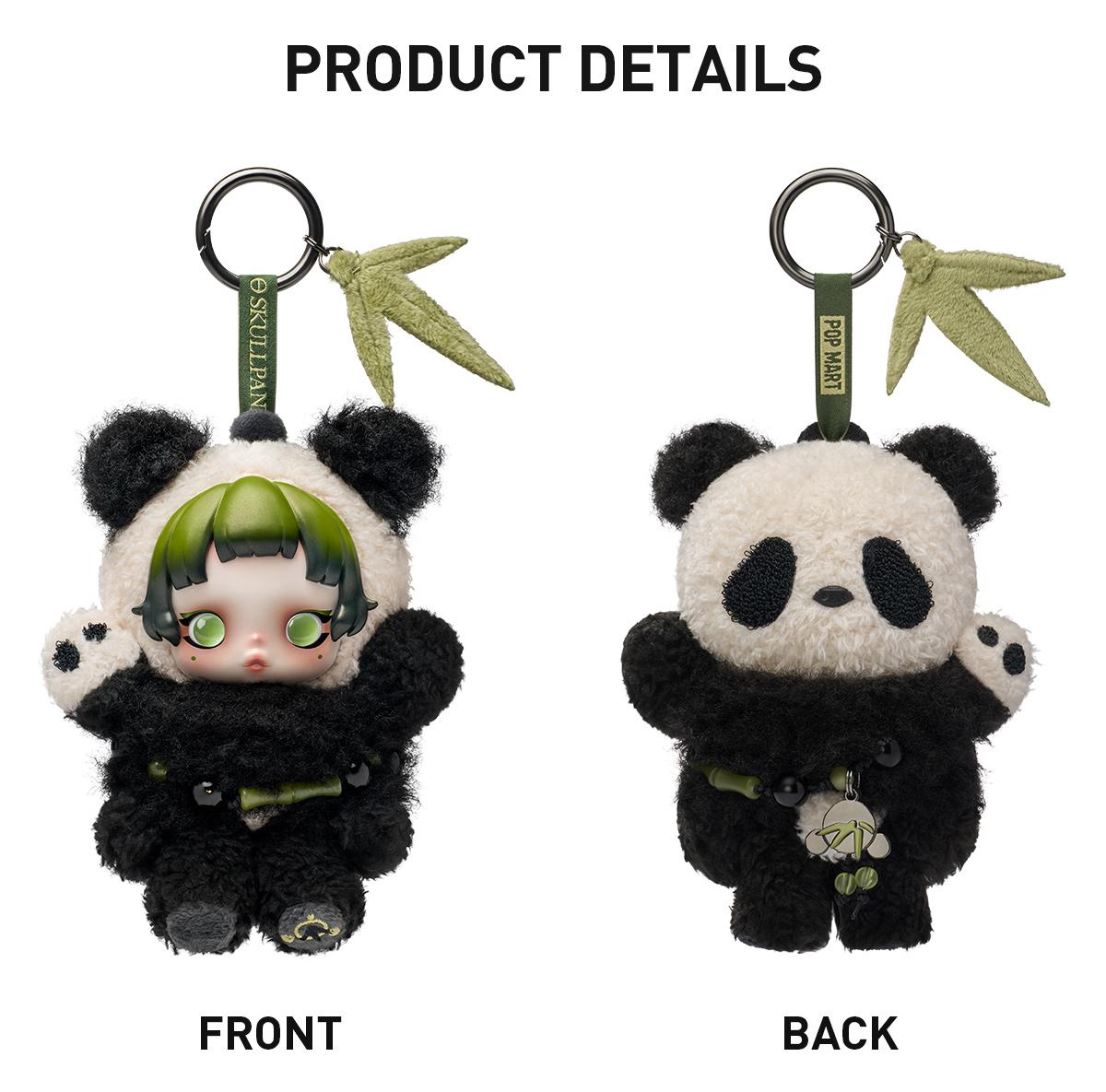 POP MART SKULLPANDA Lazy Panda Plush Doll Pendant, Collectible Toys