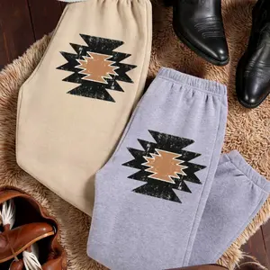 Western Aztec Sweatpants , Vintage Southwestern Sweatpants, Casual Western Graphic Pants, Cozy Western Style Loungewear