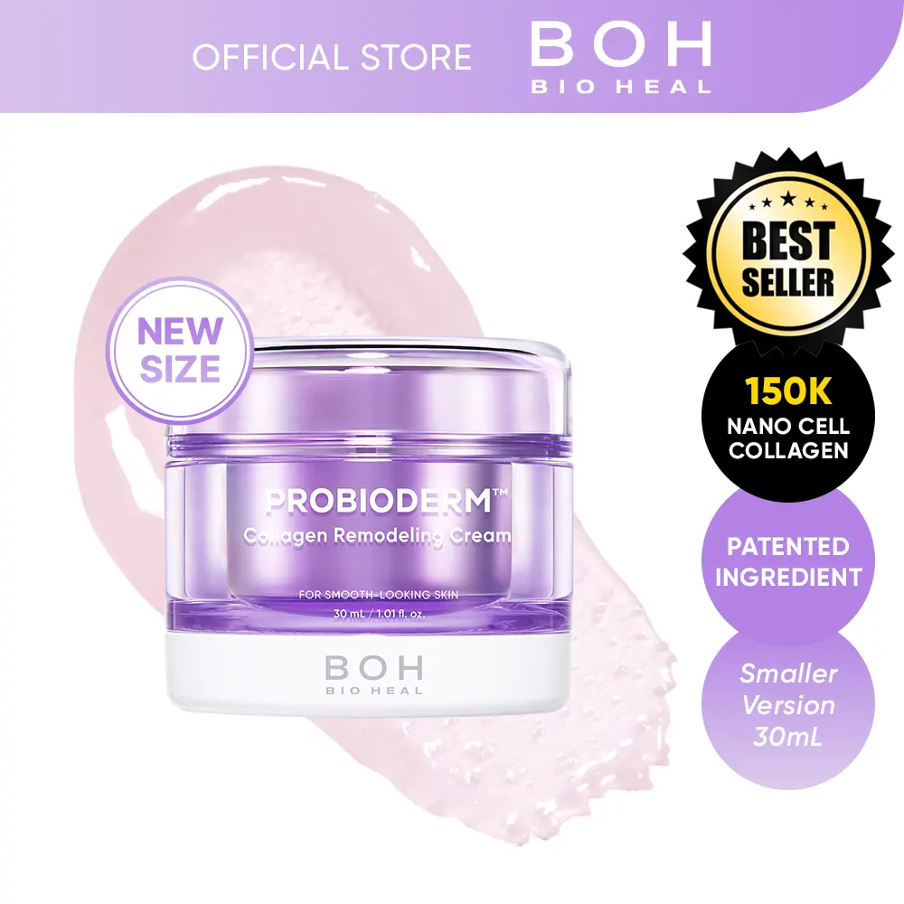BIOHEAL BOH Probioderm Collagen Remodeling Cream 30ml | Pore Tightening Cream with 150,000 Collagen Capsules for Firmness & Smooth Texture | Lightweight Moisturizer for Flawless Skin Gentle Moisture