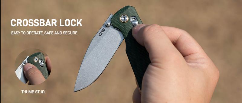 CJRB Maximal Pocket Hunting Knife for Man, 2.95" AR-RPM9 Steel Blade Green Micarta Handle, Outdoor Emergency Survival Gear,Tactical Tool CJRB Maximal Pocket Hunting Knife for Man, 2.95" AR-RPM9 Steel Blade Green Micarta Handle, Outdoor Emergency Survival Gear,Tactical Tool