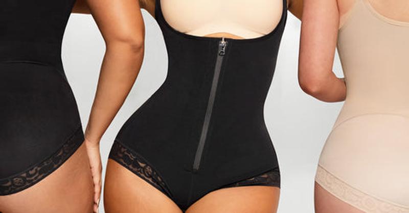 FeelinGirl Shapewear for Women Tummy Control Fajas Colombianas Body Shaper Zipper Open Bust Bodysuit