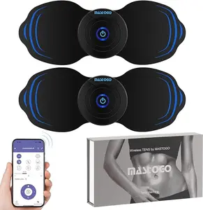 Portable Wireless Dual TENS EMS with Bluetooth APP Control, 12 Modes 20 Adjustable Intensities for Fitness Muscle Recovery