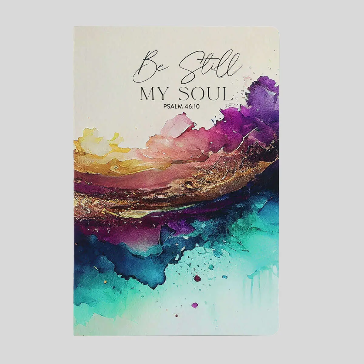 Kerusso Women's Devotional Journal - 8.4"x5.5" Multi-Color Flex Cover Paper Notebook, Be Still Religious Reflection Supplies, 160 Lined Pages, Journaling Supplies, Prayer