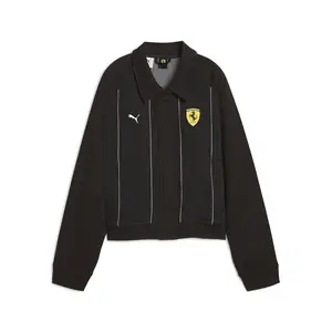 PUMA Womens Scuderia Ferrari Race Jacket Athletic Outerwear Casual - Black