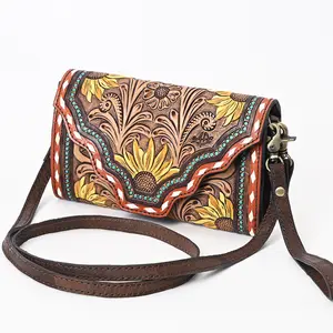American Darling Clutch Hand Tooled Genuine Leather Western Women Bag Handbag Purse | Purses for Cute