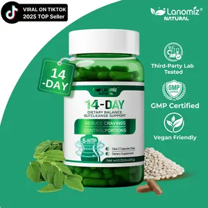 LANOMIZ Probiotic Complex with Yerba Mate, White Kidney Bean, L-Theanine & 5-HTP | 1, 2 & 3 Pack Options (60 Capsules), Vegan, Non-GMO