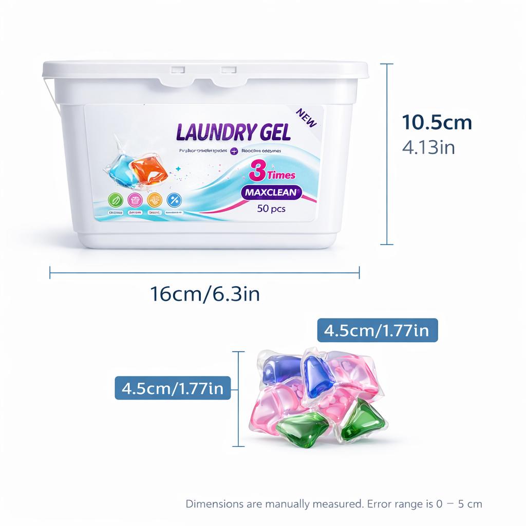 5-in-1 Laundry Detergent Pods (50 Count) with Coconut Sea Breeze Scent Booster – Toss & Wash Heavy Duty Stain Remover Pods
