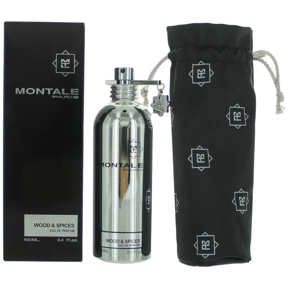 Montale Wood & Spices Eau de Parfum Spray, 3.4 oz | Unisex Floral Musk Fragrance for Daily Wear, Dating & Leisure, Party