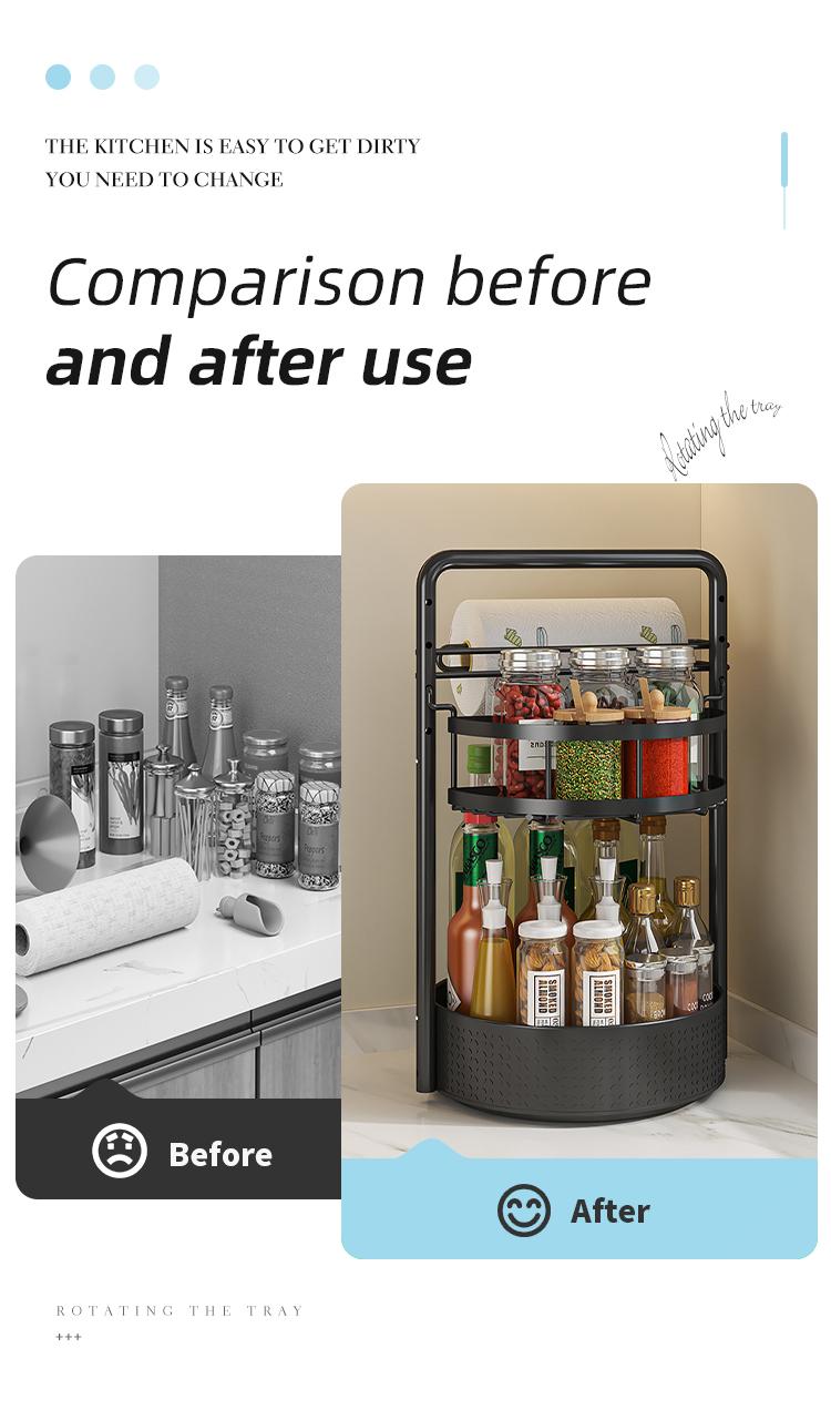 【Holiday Deals】San Dream Rotating Spice Rack Lazy Susan Turntable Organizer 2-Tier 9.84" Adjustable Metal Storage Organization for Cabinet Kitchen Countertop & Pantry Spice Shelf 【Holiday Deals】San Dream Rotating Spice Rack Lazy Susan Turntable Organizer 2-Tier 9.84" Adjustable Metal Storage Organization for Cabinet Kitchen Countertop & Pantry Spice Shelf