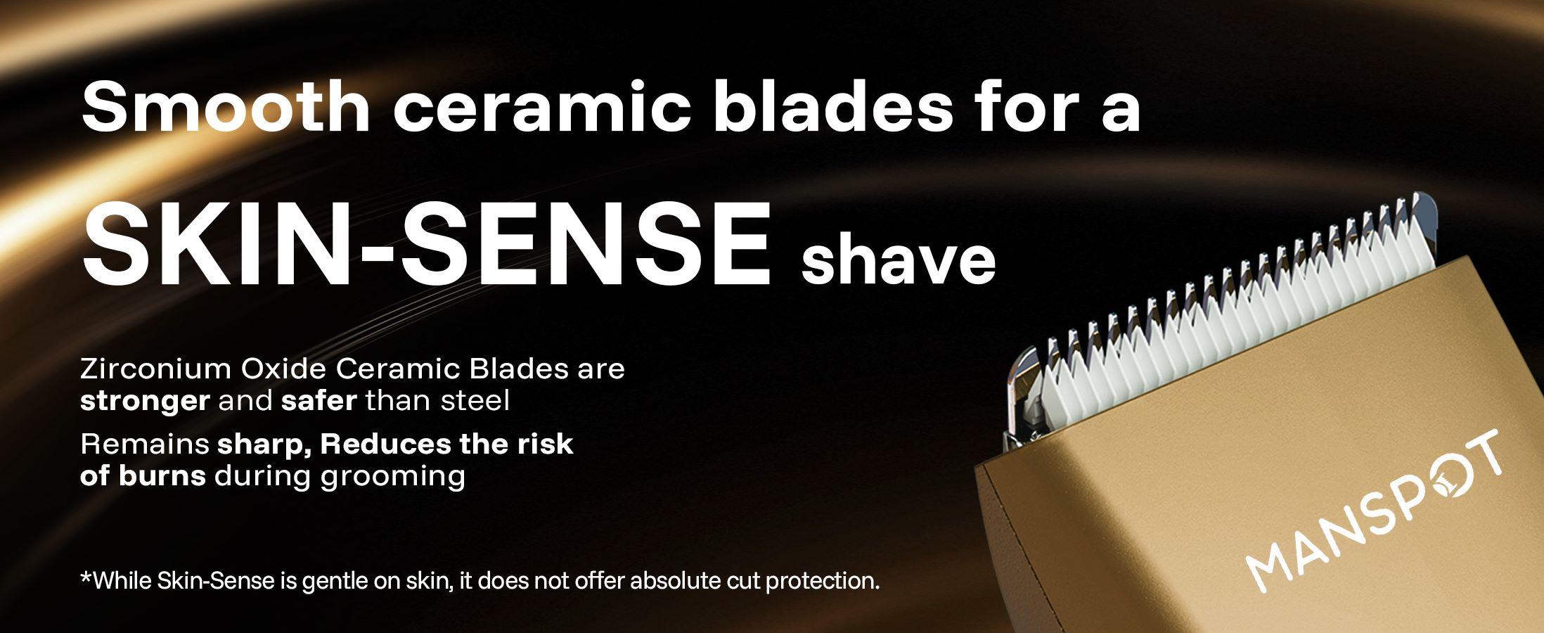 MANSPOT Manscape Hair Finishing Trimmer for Men, Men's Shaverand Razor (Gold) Valentine's Day Gifts for Him Perfect for Husband Boyfriend, Birthday Gifts for Friends Dad and All Men