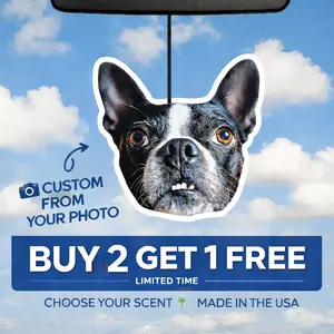 Custom Face Air Freshener | Personalized Photo Car Freshener | Funny Gift | Buy 2 Get 1 Free | Ships in 1–3 Days