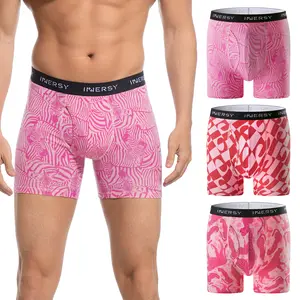 INNERSY Men’s Cotton Printed Boxer Briefs 3-Pack