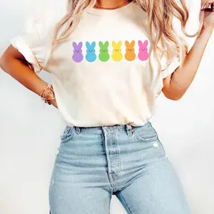 Peep My Shirt Easter T-Shirt, Bunny Egg Hunt Tee, Rainbow Easter Gift Shirt