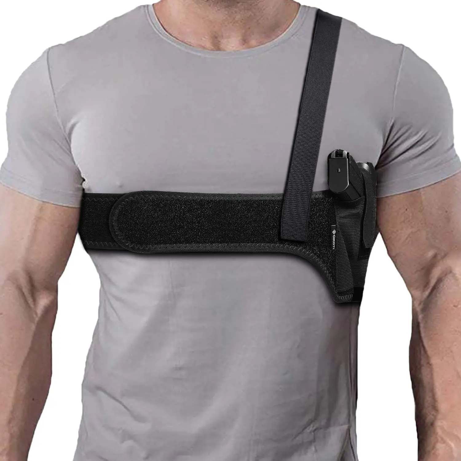 Deep Concealment Shoulder Holster for Concealed Carry, Universal Fit Underarm Holster for Men and Women, Compatible with Subcompact/Compact S&W Bodyguard, M&P Shield 9mm, G-series 19/26/42/43, LCP, LC9, Sig P365