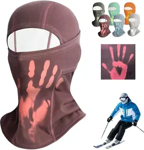 Heat Reactive Ski Mask, Ski Mask Base Layer, Color Changing Balaclava, Balaclava Color Changing, for use as an Inner Layer, Colour-ChangingUnisex Temperature Sensitive Color Change Balaclava, Face Mask & Neck Gaiter for Motorcycle, Fishing, Hiking, Skiing