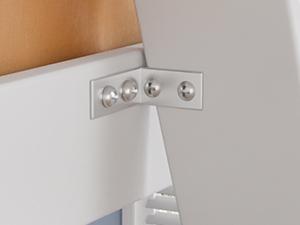 VINGLI 47'' Tall Junior Low Loft Bed with Stairs, White Wood Loft Bed Twin Size for Adults, Kids and Young Teens, No Box Spring Required,Wood Slat Support