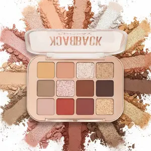 PHOFAY 12-Color Eyeshadow Palette - Intense PigmentMatte & Shimmer, Ultra-Blendable & Smudge-Proof,Long-Wearing Daily to Glam Eye